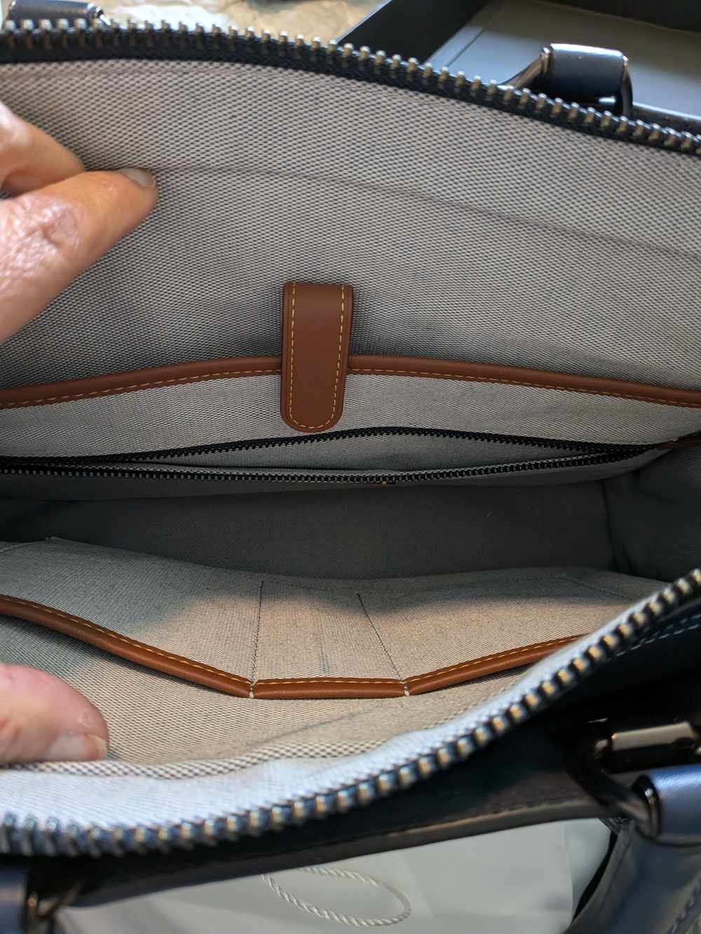 Coach Rare 1941 Rogue Deep Blue Briefcase - Picture 9 of 11